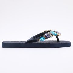 Chanclas Flip Flop con Pedrería Marino
