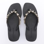 Jeweled Wedge Beach Sandals TM251999 Summer Black - Image 6