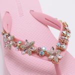 Jeweled Wedge Beach Sandals TM251999 Summer Pink - Image 4