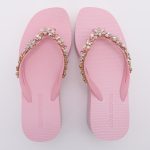 Jeweled Wedge Beach Sandals TM251999 Summer Pink - Image 6