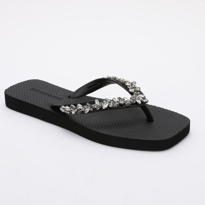 Chanclas Flip Flop con Pedrería Negro - Imagen 5