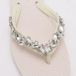 Jeweled Flat Beach Sandals TM252001 Summer White - Image 4