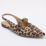 Pointy Slingback TMA05002 Leopard Camel - Image 2