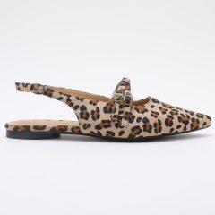 Zapato Destalonado en Punta Animal Print