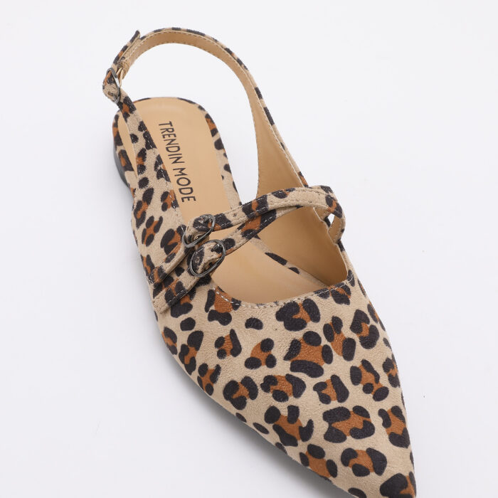 Zapato Destalonado en Punta Animal Print - Imagen 6