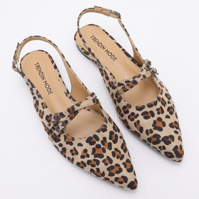 Zapato Destalonado en Punta Animal Print - Imagen 2