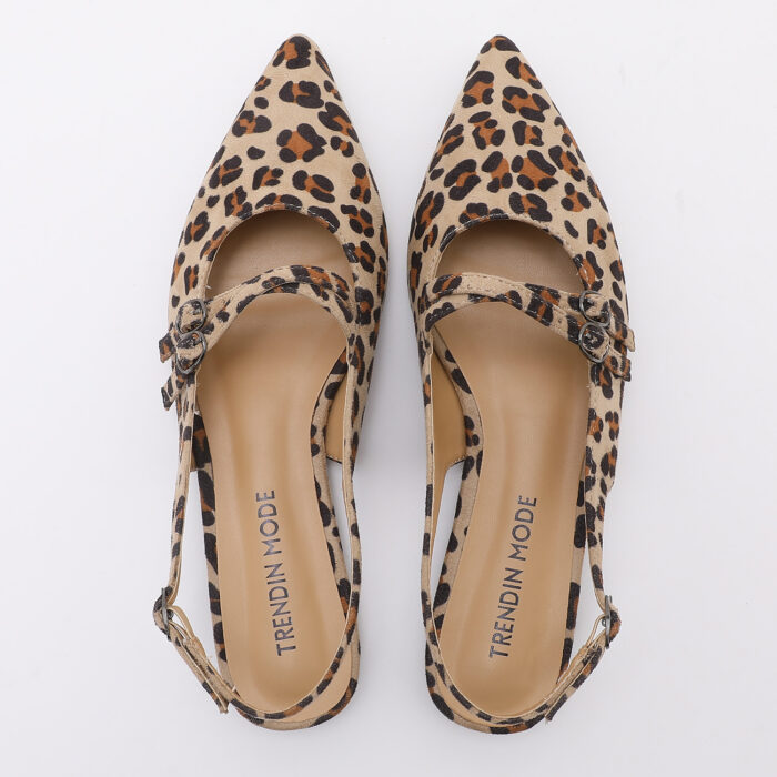 Zapato Destalonado en Punta Animal Print - Imagen 3