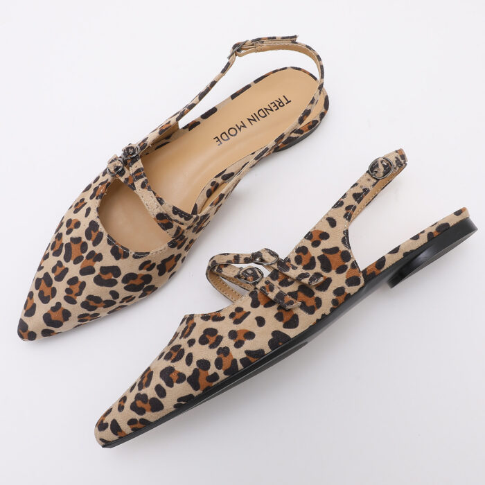 Zapato Destalonado en Punta Animal Print - Imagen 4