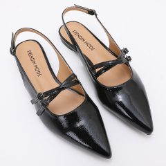 Pointy Slingback TMA05002 Patent Black