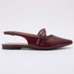Pointy Slingback TMA05002 Patent Wine - Image 5