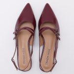 Pointy Slingback TMA05002 Patent Wine - Image 4