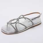 Rhinestone Cords Sandals TMA08001 Silver - Image 3