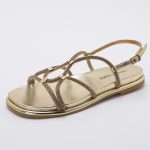 Rhinestone Cords Sandals TMA08001 Gold - Image 3