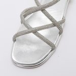 Rhinestone Strap Sandals TMA08002 Silver - Image 4