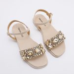 Crystal Sandals TMA09001 Beige