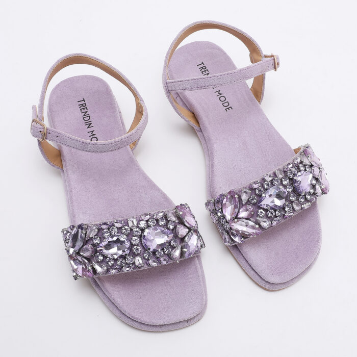 Sandalia con Cristales Morado - Imagen 2