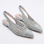 Braided Flat Slingback TMA03001 Multi Blue