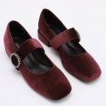 Square Shoes TMA06001 Velvet Wine - Image 2