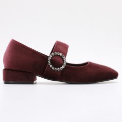 Square Shoes TMA06001 Velvet Wine