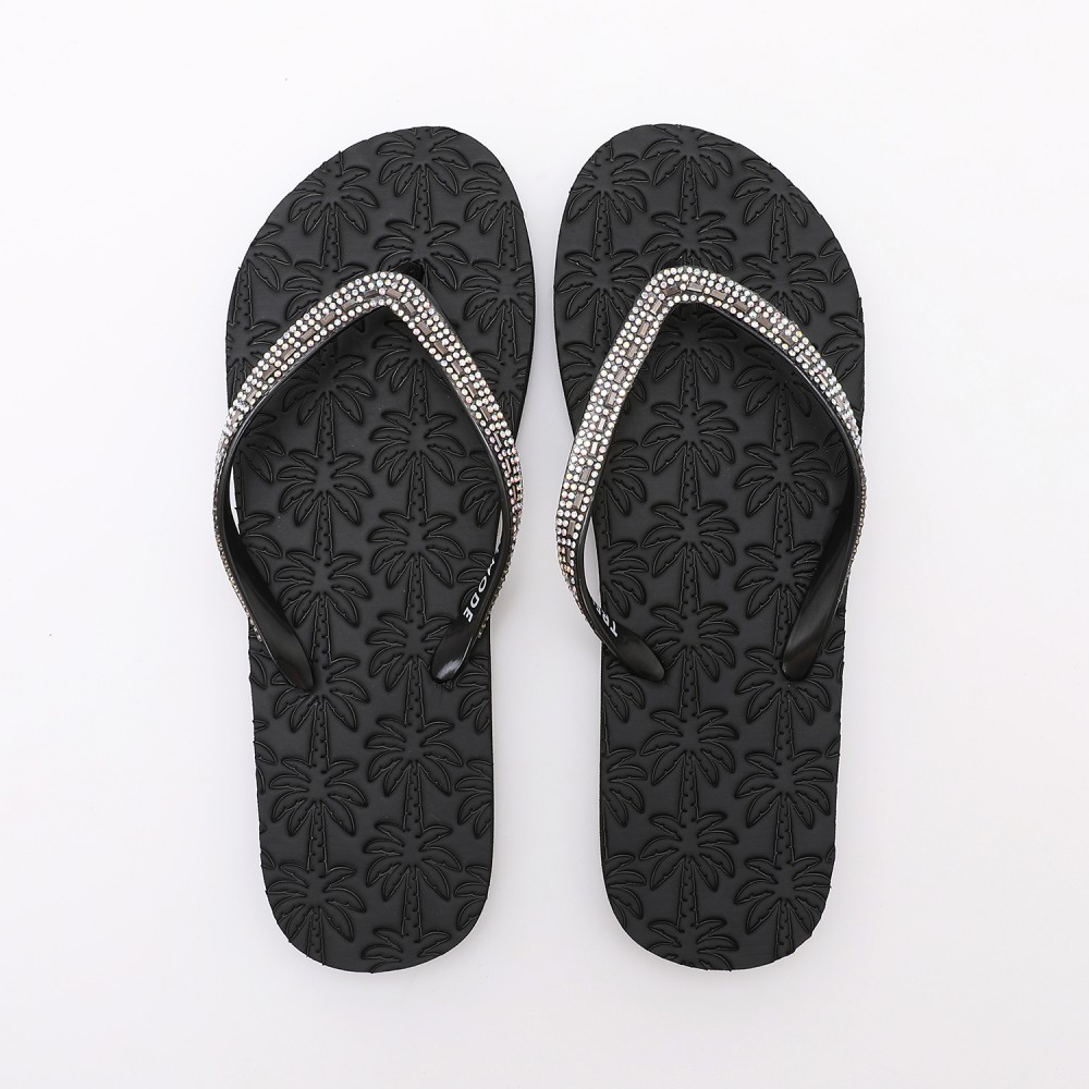 20260611134227387.jpg Rhinestone Flip Flops TMG25001 Black - Imagen 1