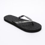 Rhinestone Flip Flops TMG25001 Black - Imagen 3