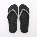 Rhinestones Flip-flops TMG25001 Black - Imagen 2